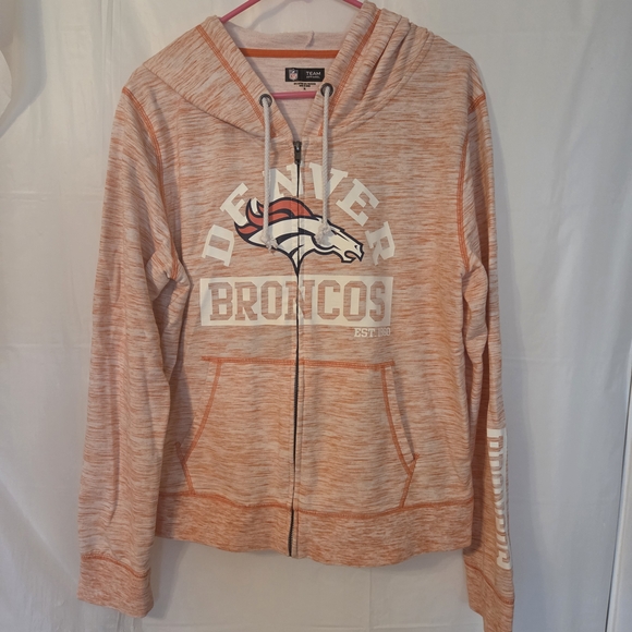 NFL Jackets & Blazers - Women's Orange Zip-Up Hoodie